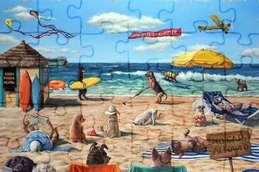 Dog Beach jigsaw puzzle