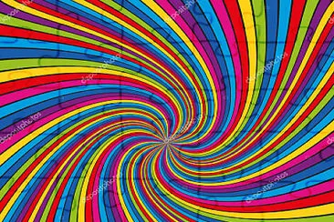 Multicolored Lines Spiral