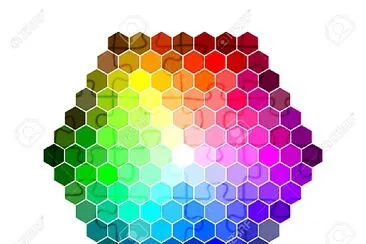 hexagon Color chart jigsaw puzzle