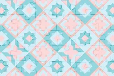 Geometric pastel jigsaw puzzle