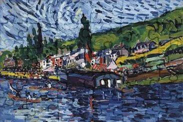 Vlaminck Bougival vue de la Seine