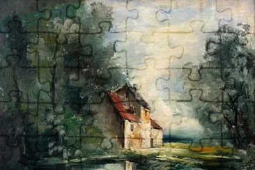 Vlaminck maison au bord d l 'étang