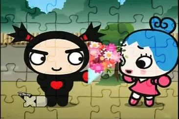 garu le da un ramo de flores a ring ring pucca jigsaw puzzle
