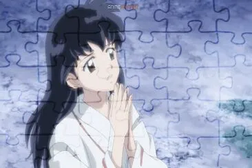 kagome ve a su hija alejándose hanyo no yashahime