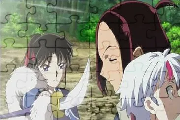setsuna le dice a riku que suelte a towa hanyo no yashahime jigsaw puzzle