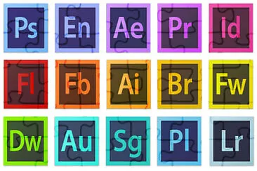 Adobe jigsaw puzzle