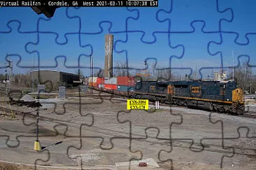CSX-3184   CSX-170 at Cordele,GA/USA jigsaw puzzle