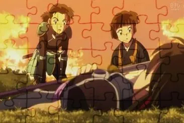 hisui ve sangre en el brazo de setsuna hanyo no yashahime