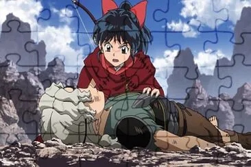 פאזל של moroha ve morir a yawagari hanyo no yashahime