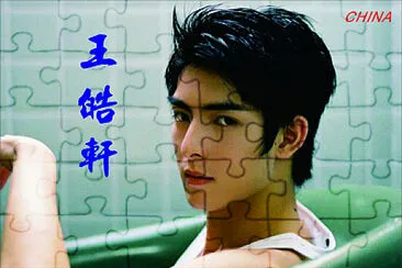 Chinese actor Wang Haoxuan jigsaw puzzle