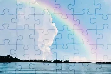 NUBE, ARCOIRIS Y MAR jigsaw puzzle