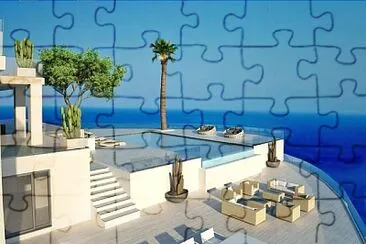 terraza vistas al mar jigsaw puzzle