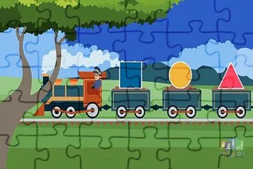 Desenho formas geométricas jigsaw puzzle