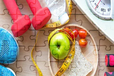 Tener un estilo de vida saludable es lo mejor. jigsaw puzzle