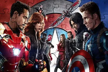 Team Ironman vs Team Captain America jigsaw puzzle