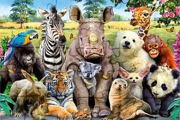 פאזל של Animales salvajes