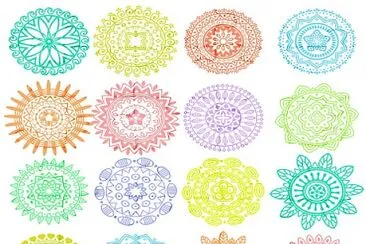 colorful spirographs jigsaw puzzle