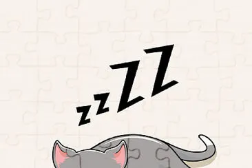 Gato preguiçoso jigsaw puzzle