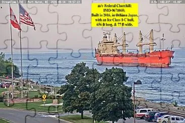  "saltie " m/v Federal Churchill southbound from Lake Huron