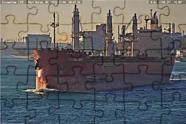  "saltie " Federal Asahi into Lake Huron jigsaw puzzle