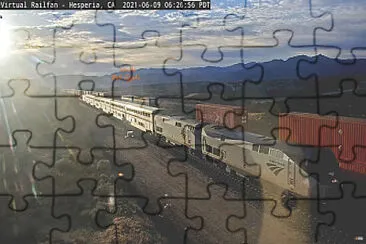 Amtrak engine #50 at SunRise Hesperia, Calif/USA jigsaw puzzle