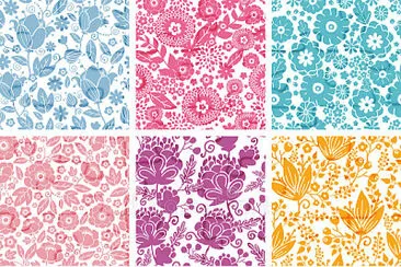 colorful flower patterns jigsaw puzzle