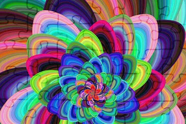 Colorful Floral Spiral jigsaw puzzle