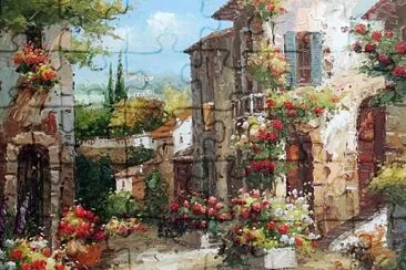 פאזל של Maison en pierre