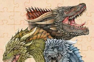 Drogon Viserion Rhaegal jigsaw puzzle