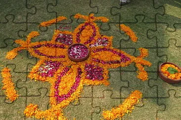 fleur inde 3 jigsaw puzzle
