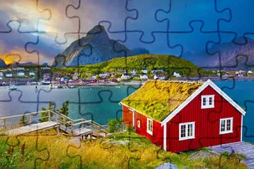 Casa colorida - Noruega