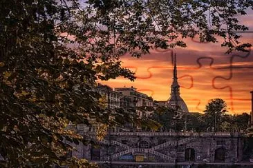 TORINO tramonto jigsaw puzzle