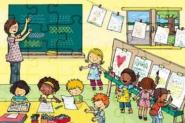 Educación y aprendizaje jigsaw puzzle