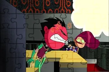 robin se molesta con los titanes los jovenes titanes jigsaw puzzle