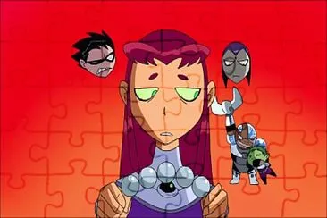 cyborg se esta peleando con chico bestia los jovenes titanes jigsaw puzzle