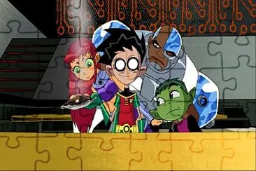 robin atrapo su panquece los jovenes titanes jigsaw puzzle