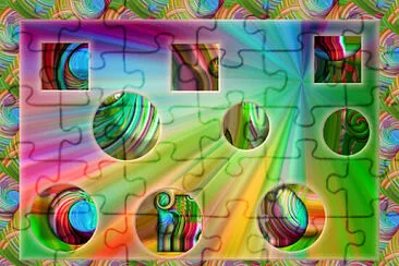 rainbow shapes jigsaw puzzle