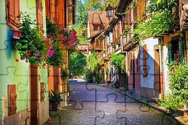 פאזל של Une ruelle fleurie