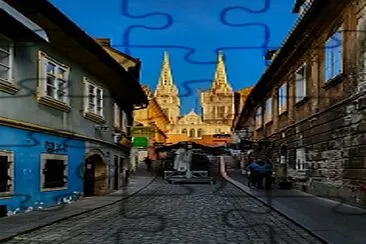 Autor Ivana Borzic - Skalinska ulica jigsaw puzzle