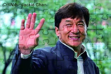 Chinese actor Jackie Chan jigsaw puzzle