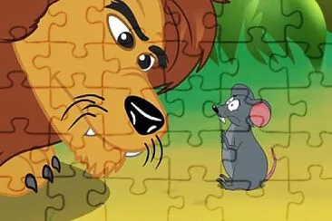 Leão e o ratinho jigsaw puzzle