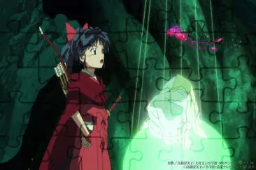 פאזל של moroha ve a la mariposa de rion hanyo no yashahime