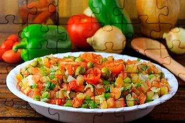 a jigsaw puzzle