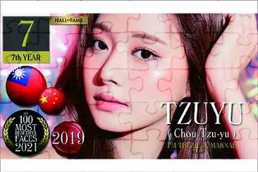 The 100 Most Beautiful Faces of 2021 jigsaw puzzle