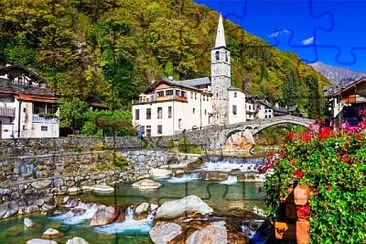 פאזל של Fontainemore, Italia.