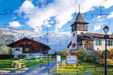 Les Diablerets-Suiza jigsaw puzzle