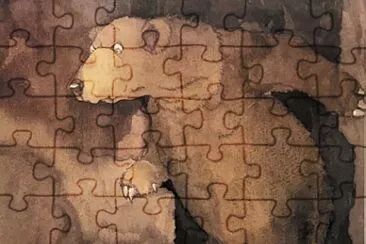 Orso nella caverna jigsaw puzzle