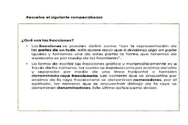 Descripción de qué es una fracción jigsaw puzzle