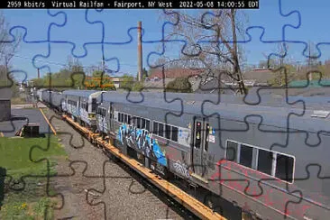 Long Island Subway cars heading for scrapping jigsaw puzzle