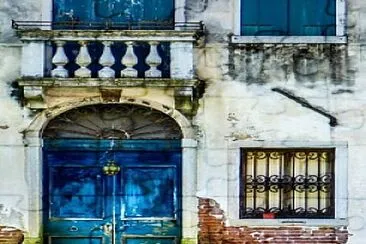 Puerta azul jigsaw puzzle